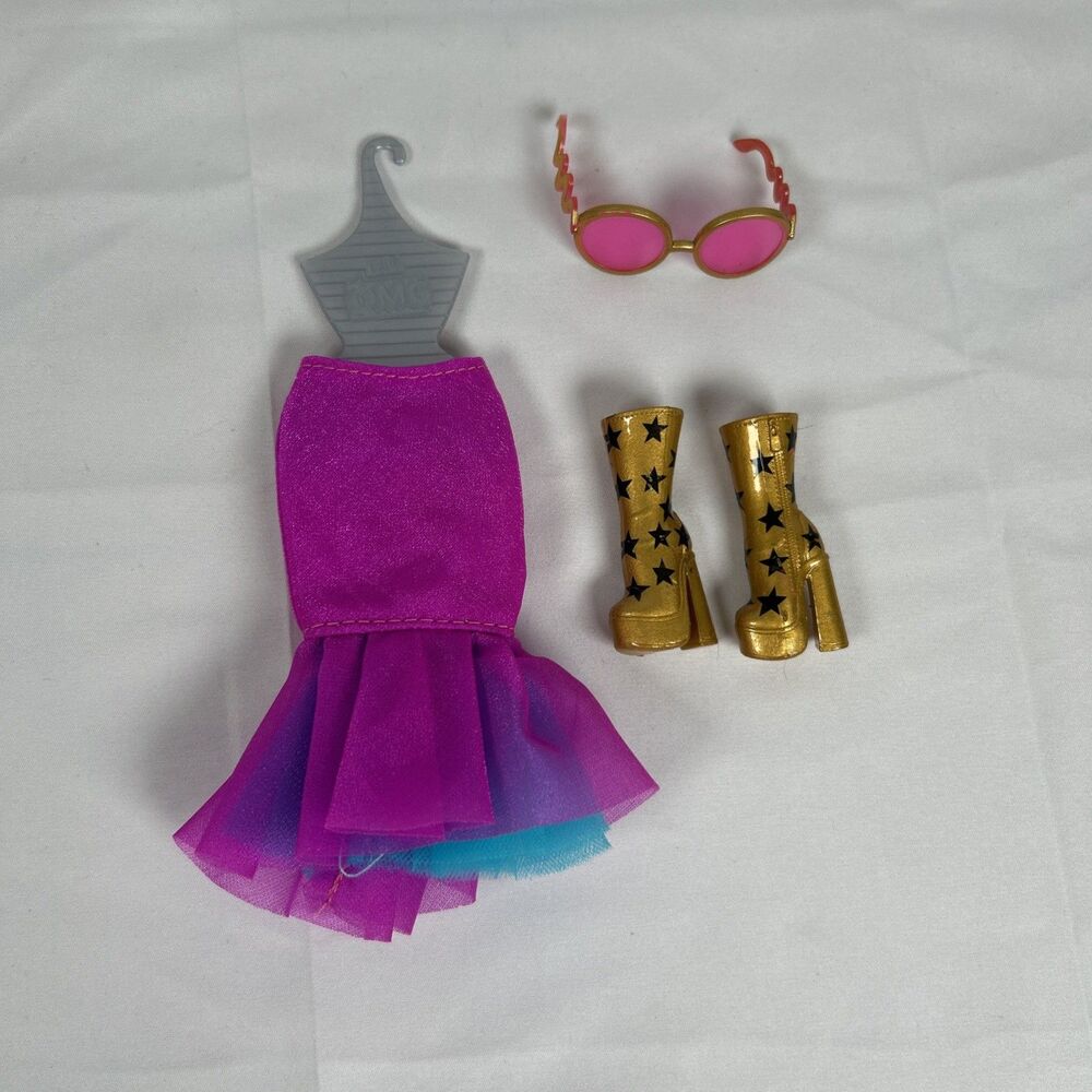 MGA LOL Surprise OMG Bundle Agent Soul Gold Boots Cocktail Skirt Sunglasses